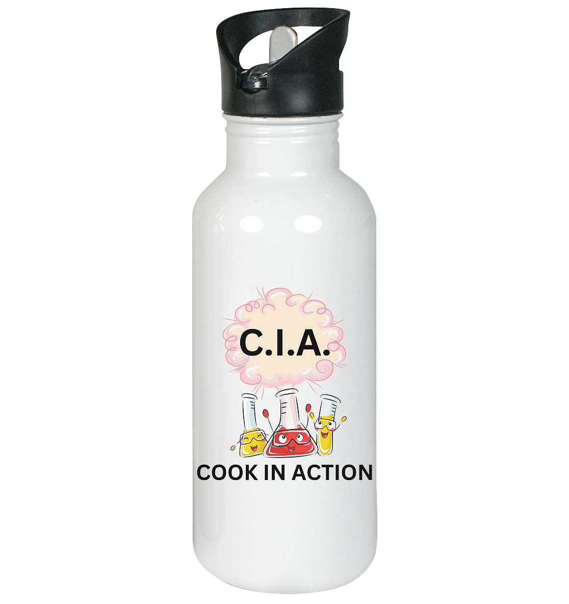 C.I.A. Cook in action - Edelstahl-Trinkflasche