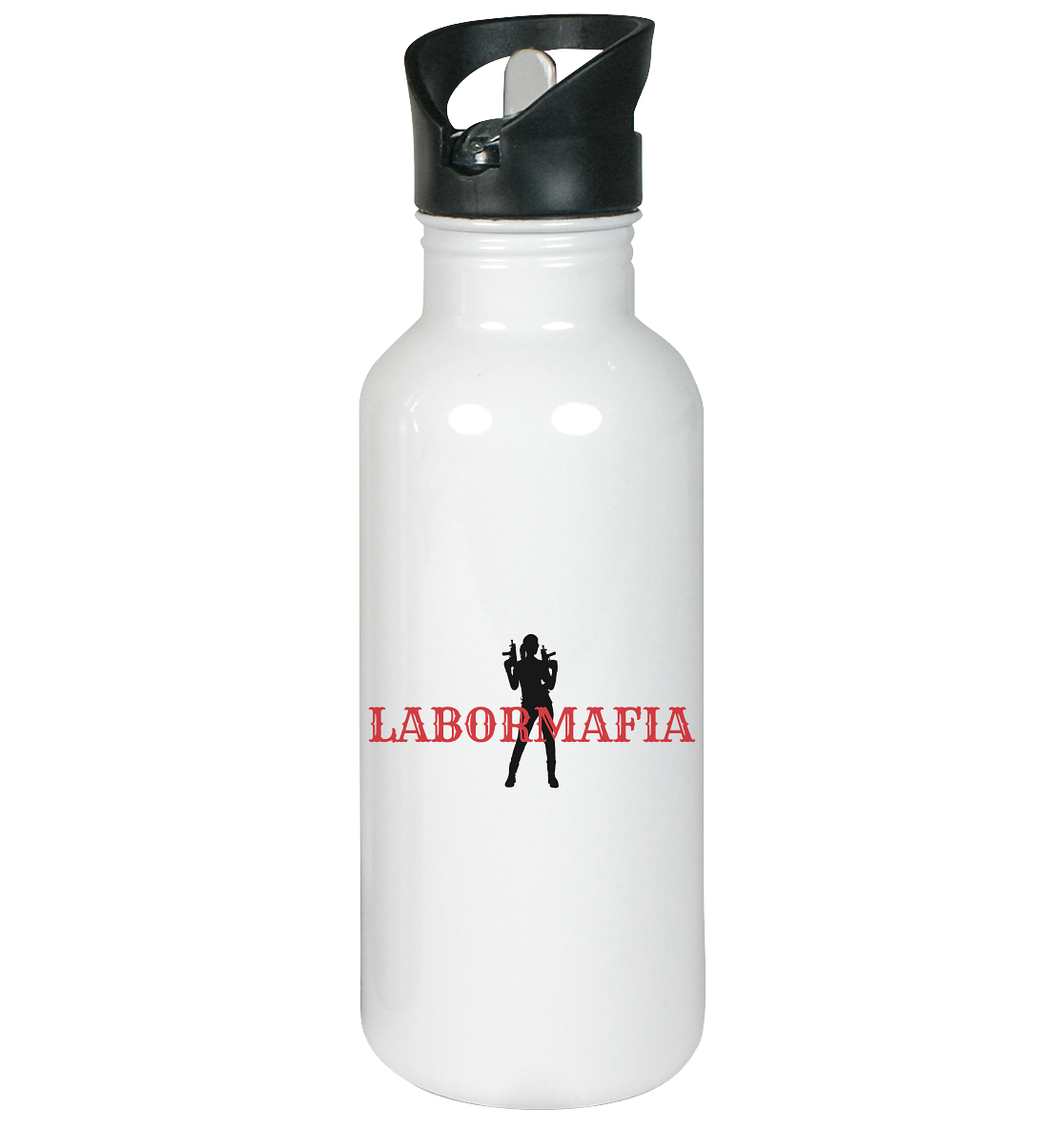 Labormafia Frau - Edelstahl-Trinkflasche