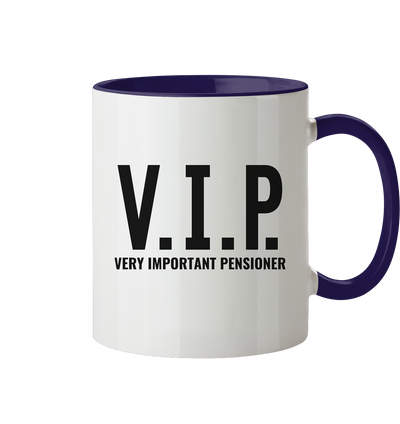 V.I.P. Very important pensioner - Tasse zweifarbig
